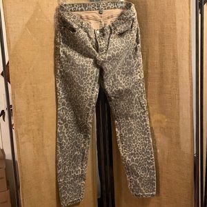 New York & Company cheetah print jeans